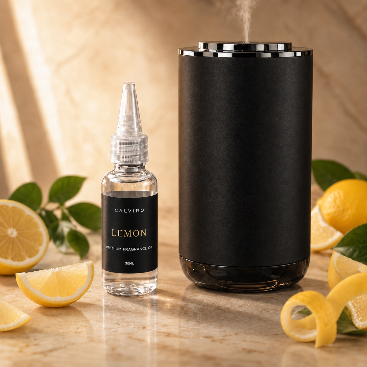CALVIRO Lemon 30ml fragrance refill with bright lemon citrus notes