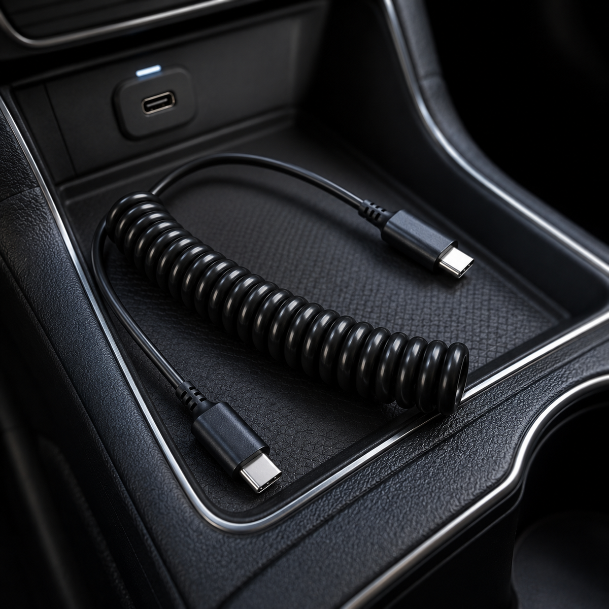 phone accessory inside car cabin