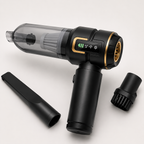 Premium cordless car vacuum suction chamber and blower outlet